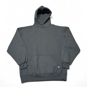 Vintage 90s Russell athletic pullover blank hoodie green L mens made in USA